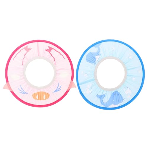 Vaguelly 2 Stück -Shampoo-Kappe Ohr Bad Wasser duschhaube shower cap Elastic shower hat augenschutz duschhaube Shampoo-Mütze für Shampoo-Kappen für tpe von Vaguelly