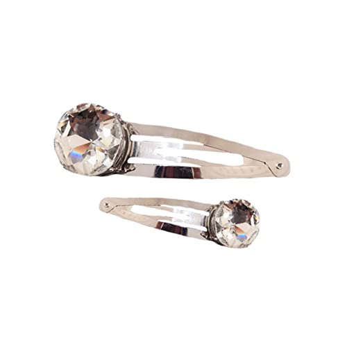 Vaguelly 2 Stück Strasssteine Haarklammern Set Langlebige Haarschmuck Bobby Pins aus Haarspangen für Damen Geeignet für Hochzeit Alltag und Besondere Anlässe Weiße Farbvariante von Vaguelly