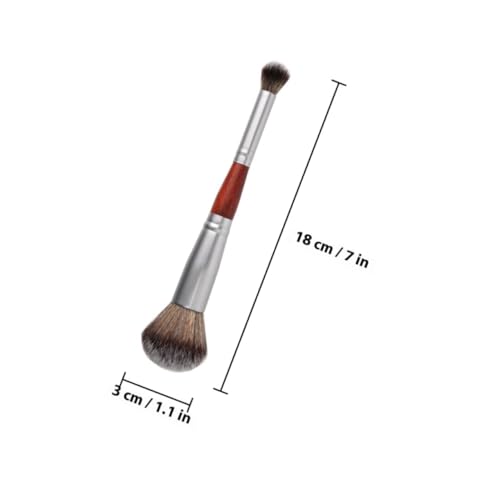 Vaguelly 2 Stück Teiliges Dual ended Make up Pinsel Weiche Fasern Vielseitig für Puder Lidschatten Hautfreundlich Kompakt Leicht und Langlebig für Präzises Konturieren und Highlighting von Vaguelly