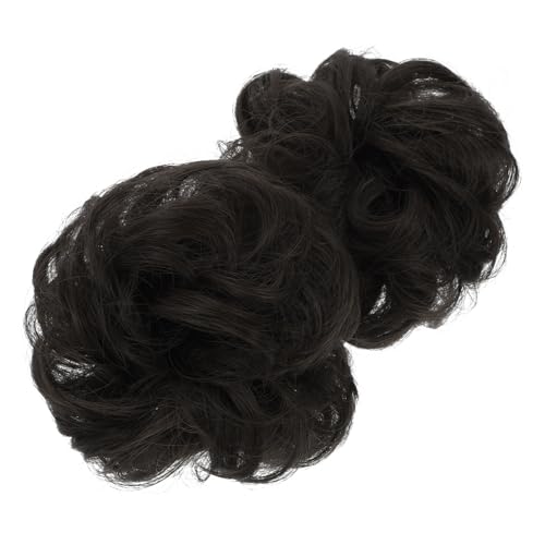 Vaguelly 2 Stück Teiliges Haardutt Natürlich Voluminöses Haarteil für Damen Einfach zu Stylender Wiederverwendbarer Dutt Haaraufsatz Braun Schwarz Modisches Fluffiges Design Vaguelly 2 Stück Teiliges Haardutt Natürlich Voluminöses Haarteil für Damen Einfach zu Stylender Wiederverwendbarer Dutt Haaraufsatz Braun Schwarz Modisches Fluffiges Design von Vaguelly
