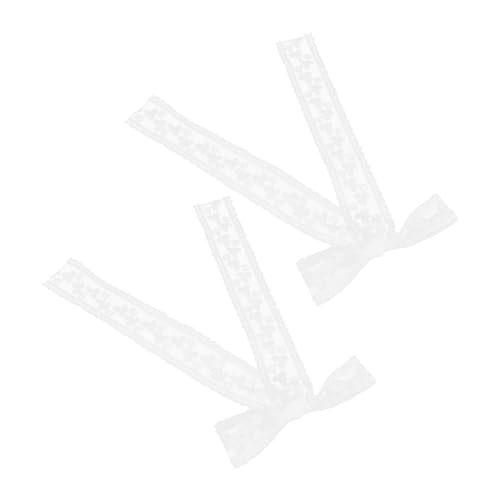 Vaguelly 2 Stück Teiliges Spitzen Haarspangen mit Schleifen Haarklammern für Damen Sicherer Vielseitig für Alltag Hochzeit Party und Festliche Anlässe Weißes Dekoratives Haarschmuck von Vaguelly