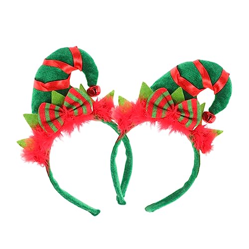 Vaguelly 2 Stück Teiliges Xmas Haarschmuck Federschmuck Party Haarband Weihnachts Kopfschmuck Karneval Festival Deko für Mädchen und Erwachsene von Vaguelly