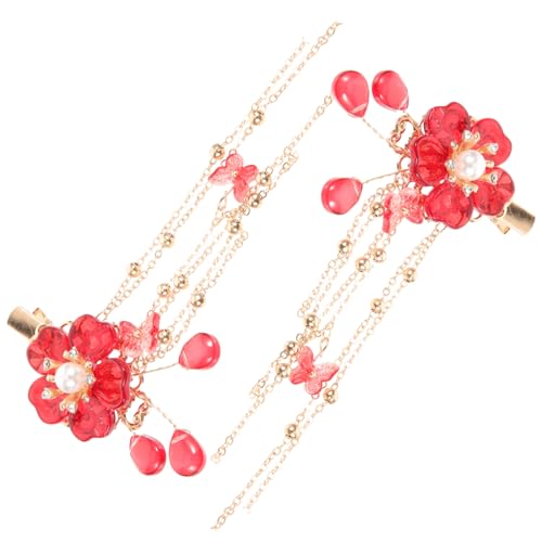 Vaguelly 2 Stück Vintage Haarklammern mit Blumen und Quasten Haaraccessoires für und Mädchen für Hochzeiten und Besondere Anlässe Vaguelly 2 Stück Vintage Haarklammern mit Blumen und Quasten Haaraccessoires für und Mädchen für Hochzeiten und Besondere Anlässe von Vaguelly