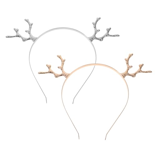 Vaguelly 2 Stück Weihnachts Haarreif mit Rentiergeweih Cartoon Haarschmuck für Erwachsene für Partys und Festliche Anlässe Leicht zu Tragen Vaguelly 2 Stück Weihnachts Haarreif mit Rentiergeweih Cartoon Haarschmuck für Erwachsene für Partys und Festliche Anlässe Leicht zu Tragen von Vaguelly
