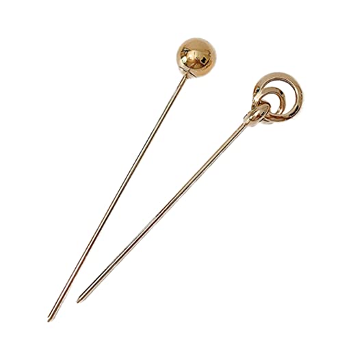 Vaguelly 2 Stücke Haarnadel Haarspange mit Stab Kette goldene Haarspangen Stifte Haarstock haar spangen hairpin dumelt haarspange haar klemmen Haarstäbchen für Mädchen Haarspange aus Metall von Vaguelly