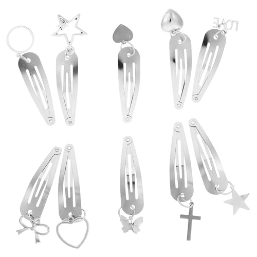 Vaguelly 20stücke Metall-haarnadeln Snap-haarspangen Winzige Haar-accessoires Mit Anhänger Für Damen Haarschmuck Für Kurzes Haar Dekorative Haarspangen Für Frauen von Vaguelly