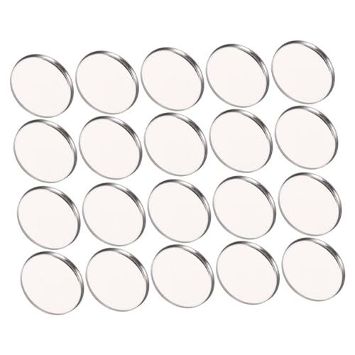 Vaguelly 20 Stück Runde Lidschatten leere Schale schmink aufbewahrung make-up aufbewahrung makeup storage Lagerung Lidschattenpfanne Aufbewahrungsbehälter für Kosmetika DIY-Kosmetikpalette von Vaguelly