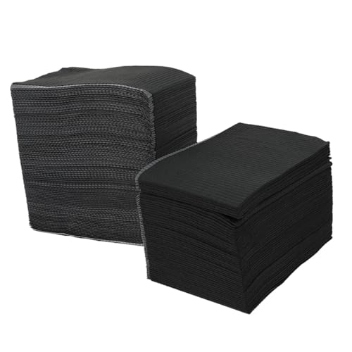 Vaguelly 20 Stück Tattoo-reinigungsmittel Tätowierungen Tischdecke Tätowierungen Liefert Tattoos-lätzchen Saubere Unterlage Tischdecken Zahnärztliche Versorgung Doppelter Zellstoff Black von Vaguelly