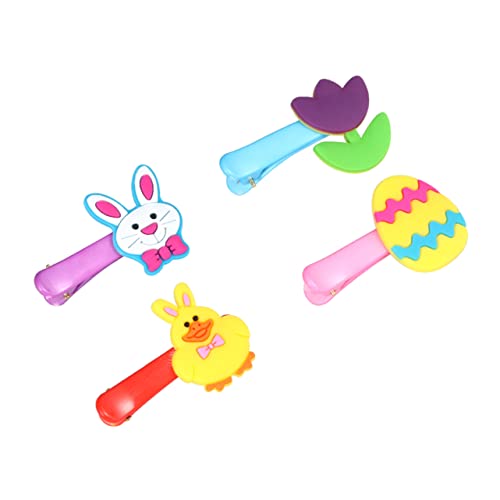 Vaguelly 20 Stück Teiliges Osterhaarnadeln mit Niedlichem Cartoon Hasen Design Bunte Bobby Pins für Mädchen Langlebig und Einfach zu Tragen als Party Mitgebsel und von Vaguelly