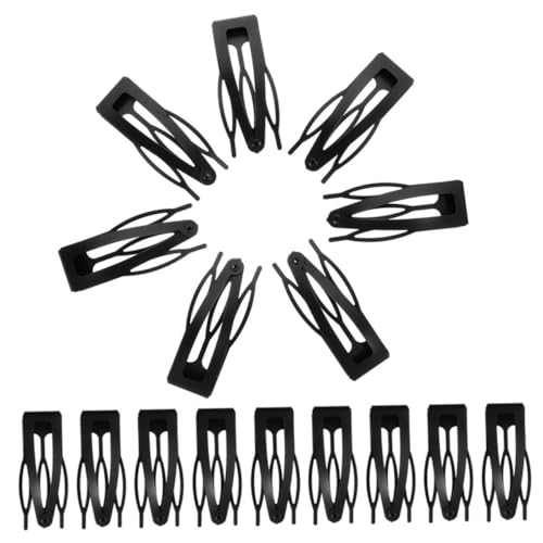 Vaguelly 20 Stück Teiliges Schwarze Metall Haarspangen für Damen Rutschfeste Clips mit Starkem für Haarstyling und Salongebrauch Vielseitig für Alltag Party und Reise von Vaguelly