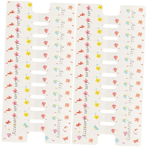 Vaguelly 200stücke Schmuckhalter Haarnadel-display Karten Haarschleifenhalterkarten Aus Papier Für Shop Mit Perforationen Zum Aufhängen Für Armbänder Halsketten Ohrringe Haarreifen von Vaguelly