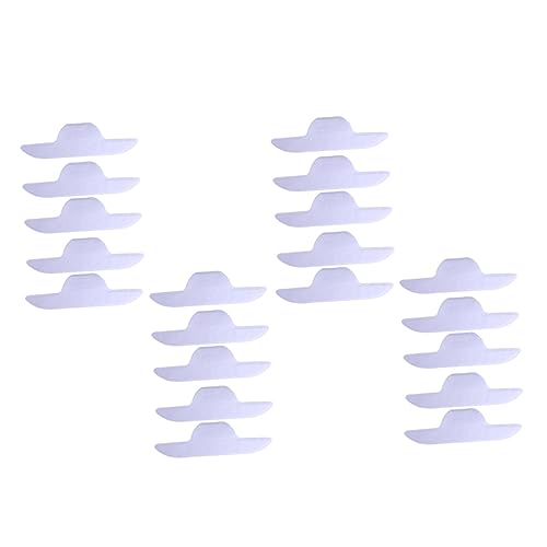 Vaguelly 20Stücke Selbstklebende Kragenschutz Pads Schweißpads für Bootsform Kragen Atmungsaktiv und Hygienisch für Damen und Herren Teilig Schützt vor Schweißflecken von Vaguelly