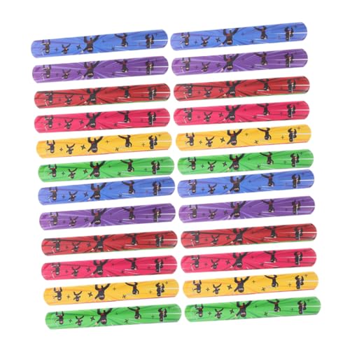 Vaguelly 24 Stück Teiliges Ninja Buntes Halloween Partyzubehör für Sichere PVC Slap Bands mit Farbenfrohen Ninja motiven als Mitgebsel und Spielspaß Drinnen und Draußen von Vaguelly