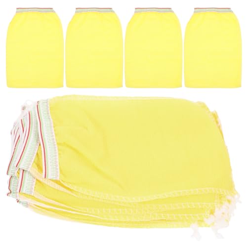 Vaguelly 25 Stück Einweg Peeling Handschuhe für Körpermassage Sanftes Peeling Hautfreundlich Tragbar für Damen und Herren Duschzubehör Entfernt Abgestorbene Hautzellen von Vaguelly