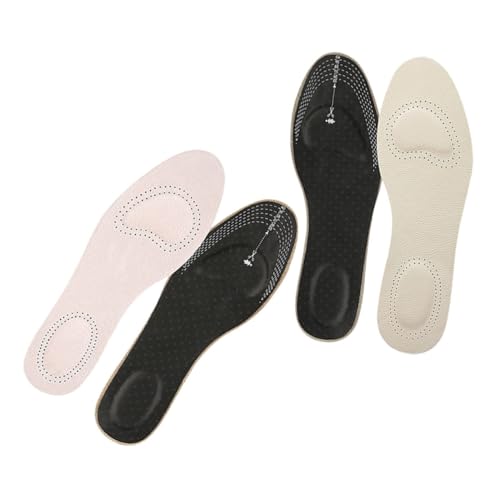 Vaguelly 2paar Atmungsaktive Stoßdämpfende Einlegesohlen Aus Kunstleder Bequemes Fersenpolster Für Sportschuhe Und Freizeitschuhe Rutschfest Und Schweißabsorbierend Geeignet Für Herren Und von Vaguelly