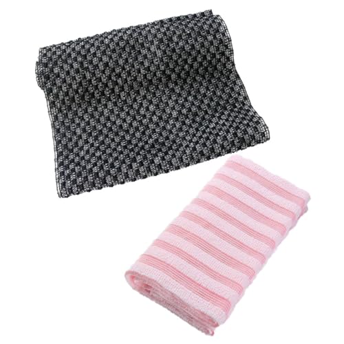 Vaguelly 2stücke Haushalts-badreinigungsschrubber Bequemes Badehautreinigungstuch Peeling-duschtuch Praktischer Badeschrubber Duschreinigungsschrubber Haut Peeling Handtücher Körper Haut von Vaguelly