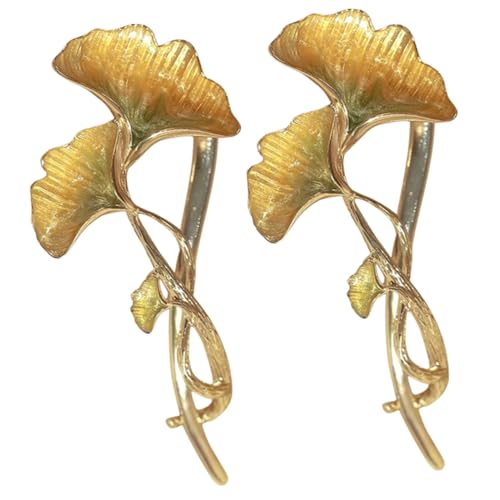 Vaguelly 2stücke Haarspange Aus Metall Mit Ginkgo-design Leicht Und Langlebig Für Hochzeiten Bankette Und Tägliche Frisuren Für Frauen Elegant Und Praktisch von Vaguelly