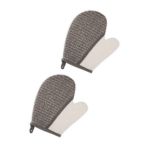 Vaguelly 2Stücke Peelinghandschuhe für Exfolierende Badetücher aus Robustem Material für Körperpflege und Sanfte Massage Zuhause und Reisen von Vaguelly