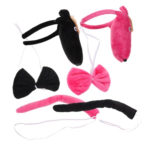 Vaguelly 2sätze Pferdestirnband Und Schwanzfliege Set Tierkostümzubehör Für Halloween Und Geburtstagsfeiern Aus Robusten Und Weichen Materialien Gefertigt von Vaguelly