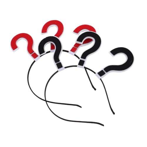 Vaguelly 2stücke Fragezeichen Stirnband Aus Kopfschmuck Für Festival Satzzeichen Haarschmuck Rotes Stirnband Lustiges Symbol Kopfbedeckung von Vaguelly