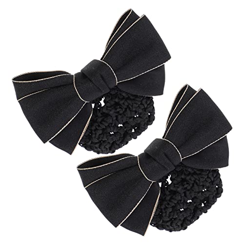 Vaguelly 2stücke Haarnetz Mit Schleife Professionelles Haar- Haarschmuck Damen Und Mädchen Langlebig Und Vielseitig Für Verschiedene Outfits von Vaguelly