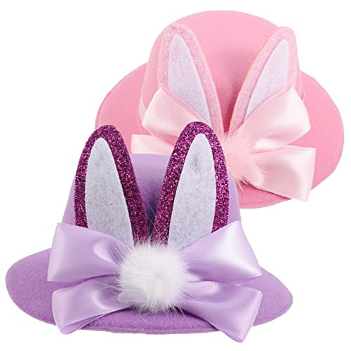 Vaguelly 2stücke Osterhut Haarspangen- Niedliches Hasenohr Design Anpassbare Haarschmuck Accessoires Für Mädchen Für Partys Und Festliche Anlässe von Vaguelly
