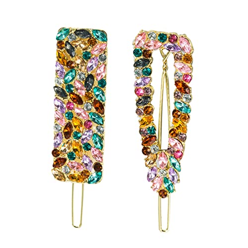 Vaguelly 2stücke Strass-haarspange Für Frauen Einfache Haarnadel Als Haar-accessoire Clip Für Glattes Und Lockiges Haar Zum Stecken Von Haaren Gesicht von Vaguelly