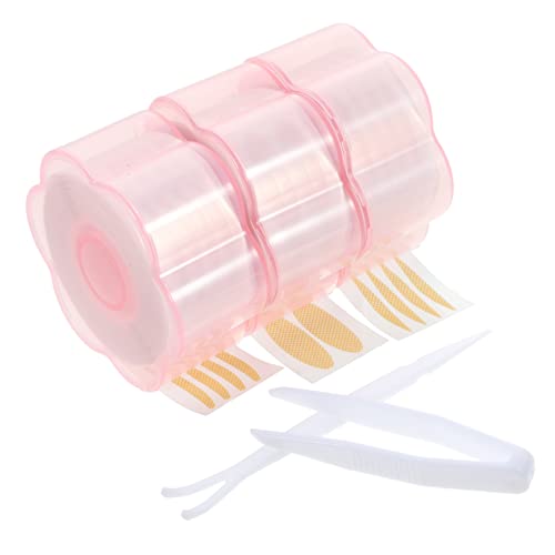 Vaguelly 3 Rollen Unsichtbare Doppelte Augenlid Strips Atmungsaktive Hautfarbene Augenlift Aufkleber Natürliches Bequemes Schminkband für Runde Größere Augen Pinzette und Gabelstange von Vaguelly