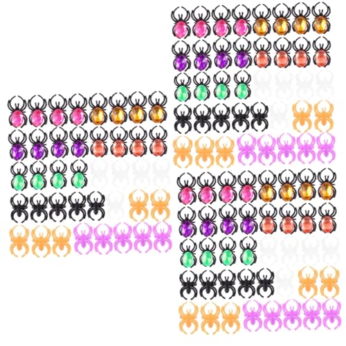 Vaguelly 3 Sätze Halloween Spinnenringe Kunststoff Bunte Party Favor Ringe Kreative Finger Ringe Für Kostüme Nachtparty Karneval Halloween Deko Gute Mitgebsel Für Erwachsene 50 Stück * 3 von Vaguelly