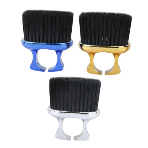 Vaguelly 3stücke Nackenbürste Für Bart Herren Bartbürste Mit Offenem Ring Abs-materialien Haarentfernung Und Pflege Kompakt Für Reisen Hause von Vaguelly