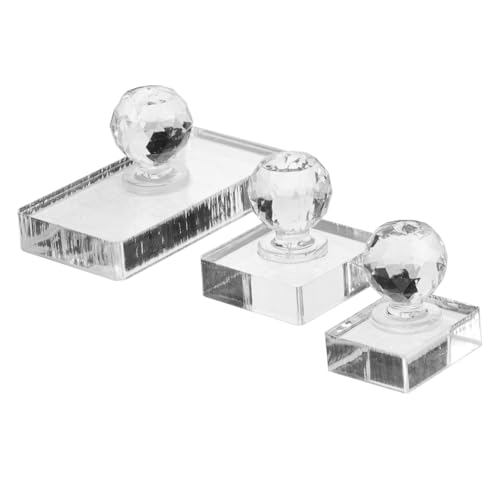 Vaguelly 3 Stück Lidschatten Stamper Lidschatten Make Up Presswerkzeug für Gleichmäßiges Finish 3 Formen von Vaguelly