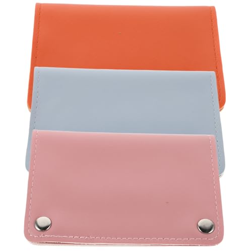 Vaguelly 3 Stück Nagelfeilen Aufbewahrungstasche mit Schnappverschluss Tragbarer Bohrerbit Organizer Transparente Anzeige Innere Polsterung zum Schutz für Mobile Nagelservices in Blau und von Vaguelly