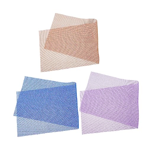 Vaguelly 3 Stück Teiliges Peeling Handtuch Langes Rückenschrubber Badetuch aus Strapazierfähigem Material Körperreinigungstuch für Dusche und Bad Exfolierend und Durchblutungsfördernd von Vaguelly