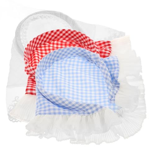 Vaguelly 3 Stück Teiliges Plaid Haarband für Damen Dekorative Bandanas mit Rot Blau und Weißer Spitze Vielseitig Einsetzbar für Jede Gelegenheit für Fotos und Reisen Vaguelly 3 Stück Teiliges Plaid Haarband für Damen Dekorative Bandanas mit Rot Blau und Weißer Spitze Vielseitig Einsetzbar für Jede Gelegenheit für Fotos und Reisen von Vaguelly