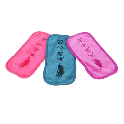 Vaguelly 3 Stück Teiliges Wimpernverlängerungs mit Weichem Stabilem Stirnkissen für Präzises Lash Grafting Komfortables Make Up Handtuch und Weiß für Professionelle Anwendung von Vaguelly