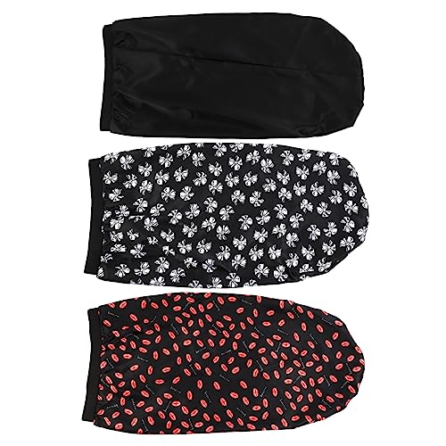 Vaguelly 3 Stücke Nachtmütze Flechten Motorhaube Faltbar Haarnetz Schlafmützen Für Damen Haarhaube Kappen Zöpfe Einstellbar Schlafen Steht Abdeckung Haarschlafmütze Wickeln Satin von Vaguelly