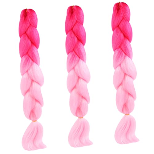 Vaguelly 3 Stücke Farbverlauf Gefälschte Kopfbedeckung für Mädchen Haar Schmuck mit Zopfmuster Langlebig und Vielseitig Haar Zubehör für Verschiedene Anlässe von Vaguelly
