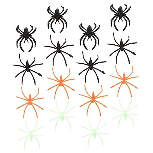 Vaguelly 300 Stück Spinnen Ornament Leuchtender Halloween Ring Leuchtet Im Dunkeln Halloween Ring Halloween Leuchtspinne Halloween Leuchtspinne Spielzeug Kinder Halloween von Vaguelly