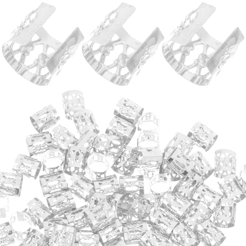 Vaguelly 300stücke Haarschmuck Für Dreadlocks Schlangenhaar-accessoires Große Perlen Für Haarzöpfe Zopfhaar-charms Metallische Haarperlen Aus Leicht Und Bruchfest Für von Vaguelly