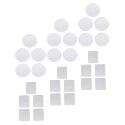 Vaguelly 30Stücke Metallaufkleber Für DIY Lidschattenpalette Runde Und Quadratische Metallaufkleber Leere Palette Aufkleber Für Make Up Und Gestaltung von Vaguelly