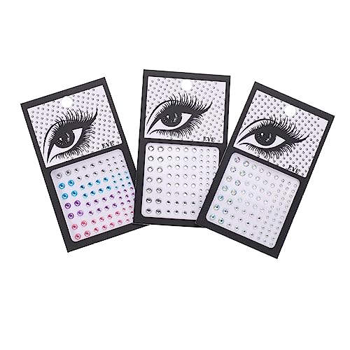 Vaguelly 3sätze Schmucksteine Edelstein Aufkleber Gesichtssteine Selbstklebende Dekorative Augensteine Gesichtsaufkleber Juwelen Sticker Für Halloween Party Und Mehr von Vaguelly