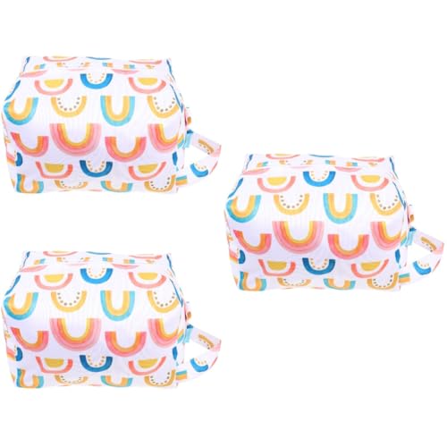 Vaguelly 3St Wickeltasche windelbeutel Diaper Bag Babyartikel Aufbewahrungstasche Windelbehälter Reise- -Servietten-Aufbewahrungstasche wasserdichtes Pul-Tuch Colorful von Vaguelly
