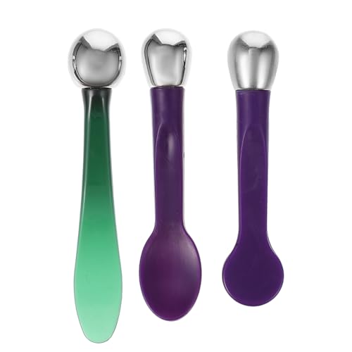 Vaguelly 3Stücke Augenmassage Stick Mit Gesichtscreme Und Augencreme Werkzeug Inklusive Rundem Spitzem Und Löffel Für Effektive Hautstraffung Und Pflege von Vaguelly