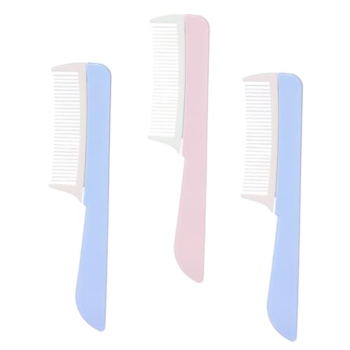 Vaguelly 3Stücke Breiter Zahn Haarkamm Tragbarer Kunststoffkamm Für Lockiges Haar Für Männer Und Damen Zufällige Farben Friseure Und Haarstyling Vaguelly 3Stücke Breiter Zahn Haarkamm Tragbarer Kunststoffkamm Für Lockiges Haar Für Männer Und Damen Zufällige Farben Friseure Und Haarstyling von Vaguelly