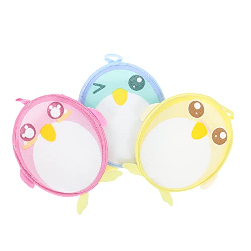 Vaguelly 3Stücke Cartoon Pinguin Badetücher Doppelseitige Lustige Badewäsche Für Badezimmern Und Hotels Schmutzabweisend Und Langlebig von Vaguelly