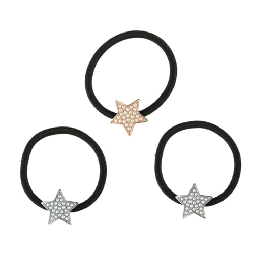 Vaguelly 3stücke Teiliges Perlen-haargummis Mit Stern-design Haaraccessoires Für Damen Für Alltag Und Festliche Anlässe Praktisch Und von Vaguelly