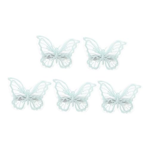 Vaguelly 5stücke Gestickte Schmetterlings-haarclips Aus Mesh Und Spitze Doppellagige Haarspangen Für Frauen Elegante Haaraccessoires Für Hochzeiten Und Partys von Vaguelly
