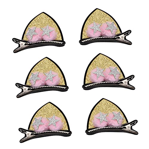 Vaguelly 3paare Katzenohr Haarspange Party Haarspange Schöne Tierohr Für Mädchen Reisen Ausflüge von Vaguelly