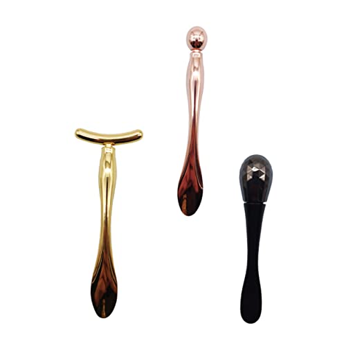 Vaguelly 3stücke Augencreme Applikator Und Massage Löffel Für Gesichtspflege Mit Kosmetiklöffeln Für Make-up-tools Tragbar Und Wiederverwendbar von Vaguelly