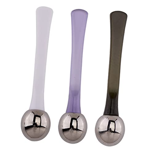 Vaguelly 3stücke Augencreme-löffel Gesichtsmassage-werkzeug Aus Langlebigem Kunststoff Zur Reduzierung Von Augenfältchen Und Müdigkeit Kompakt Tragbar Und Einfach Anzuwenden von Vaguelly